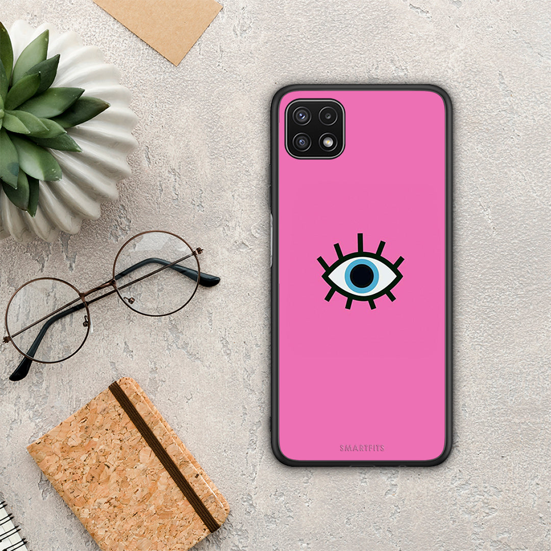 Blue Eye Pink - Samsung Galaxy A22 5G θήκη