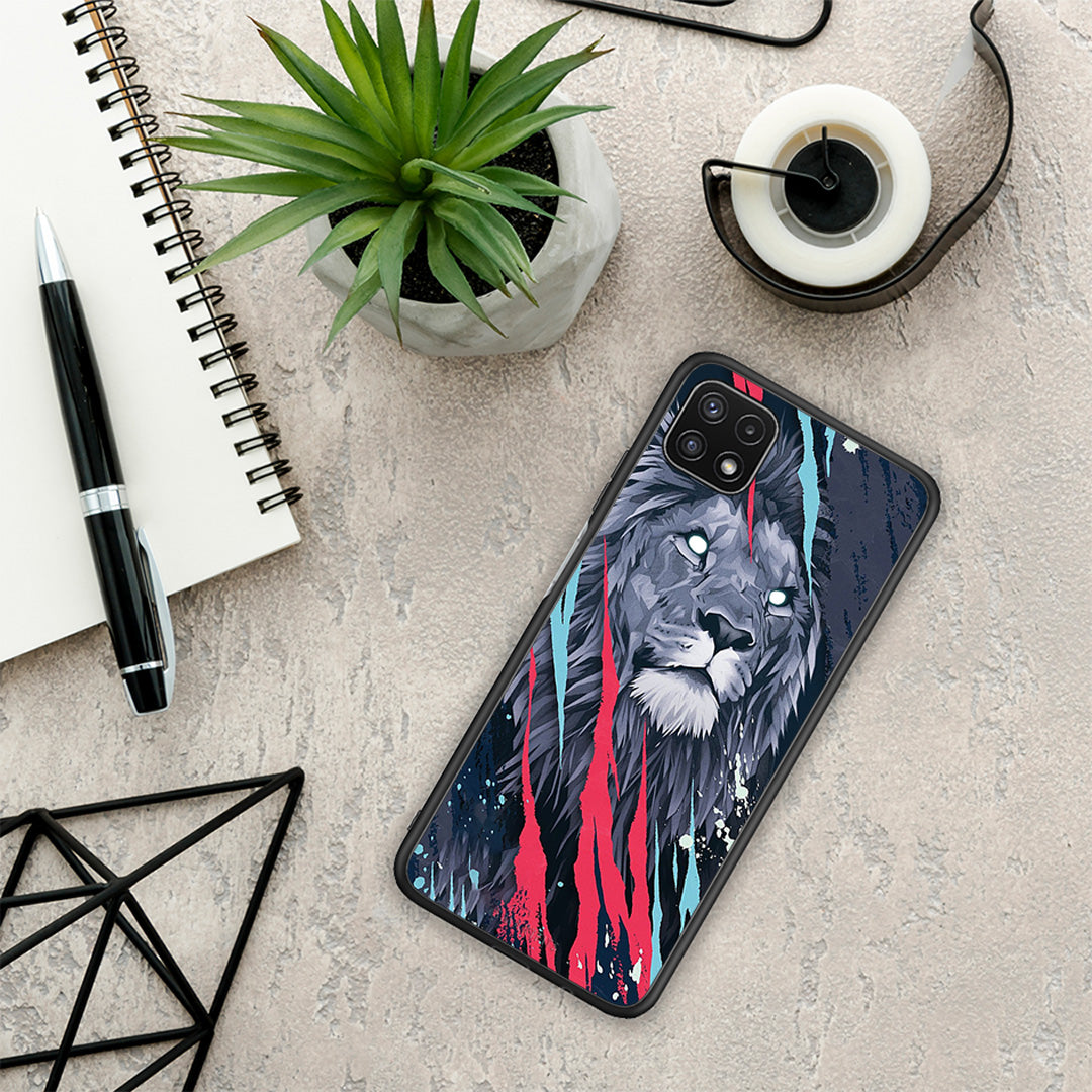 PopArt Lion Designer - Samsung Galaxy A22 5G θήκη