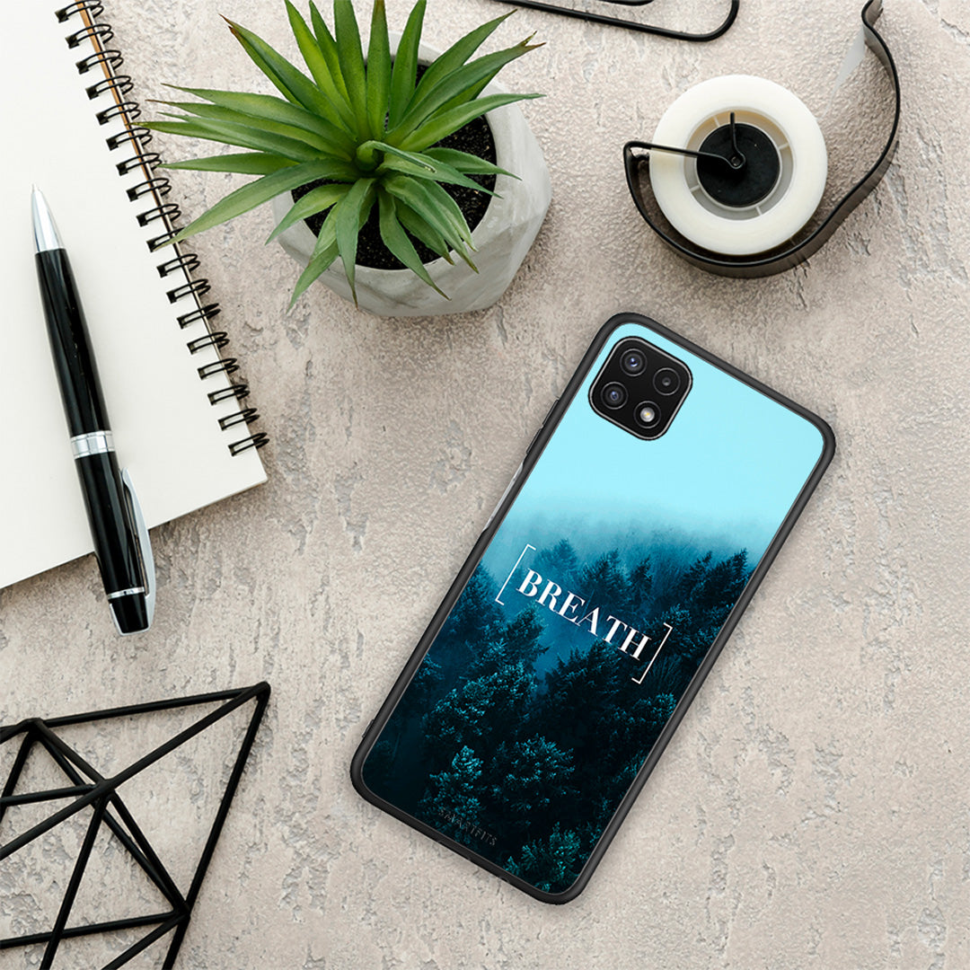 Quote Breath - Samsung Galaxy A22 5G θήκη