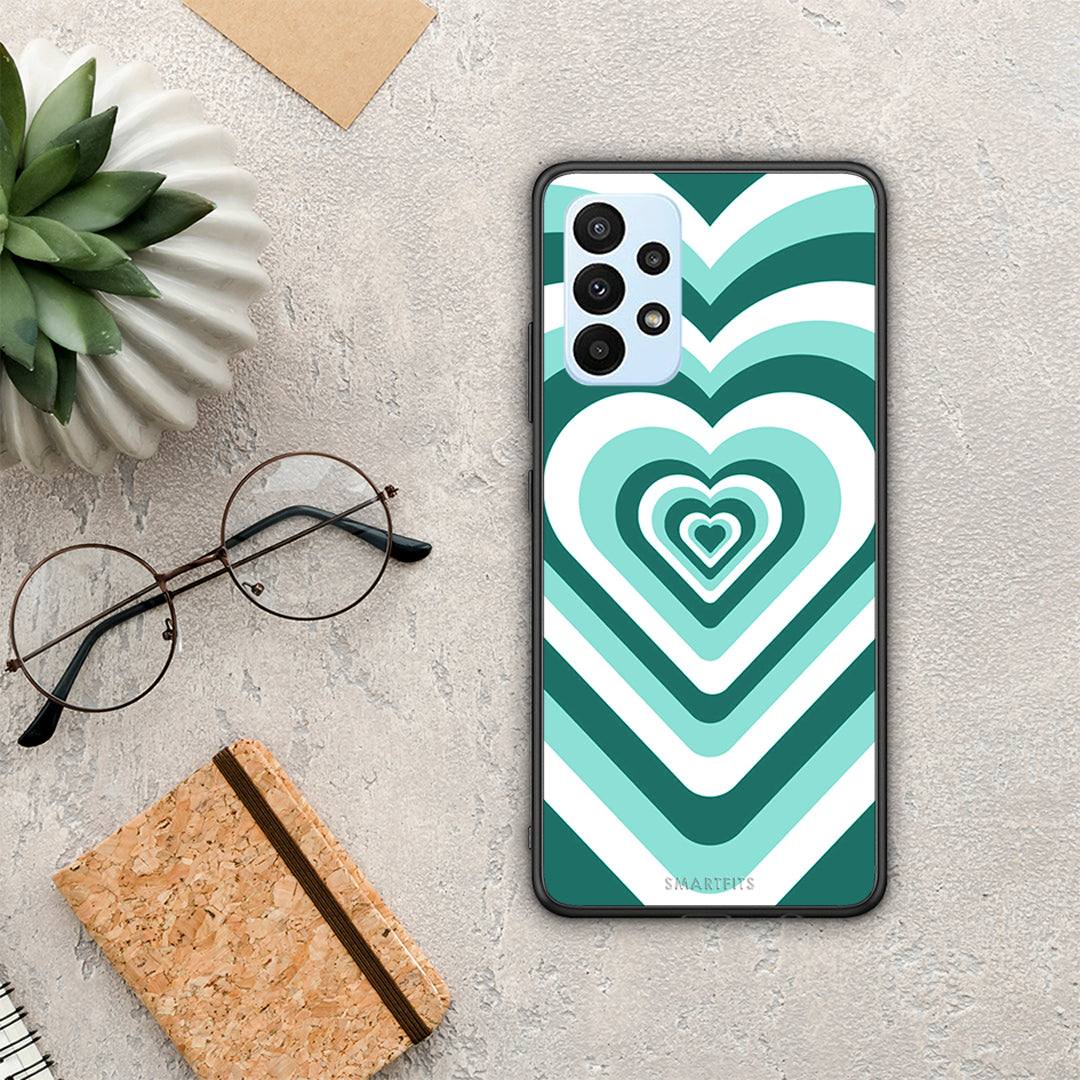Green Hearts - Samsung Galaxy A23 θήκη