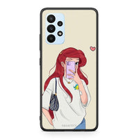 Thumbnail for Samsung A23 Walking Mermaid Θήκη από τη Smartfits με σχέδιο στο πίσω μέρος και μαύρο περίβλημα | Smartphone case with colorful back and black bezels by Smartfits