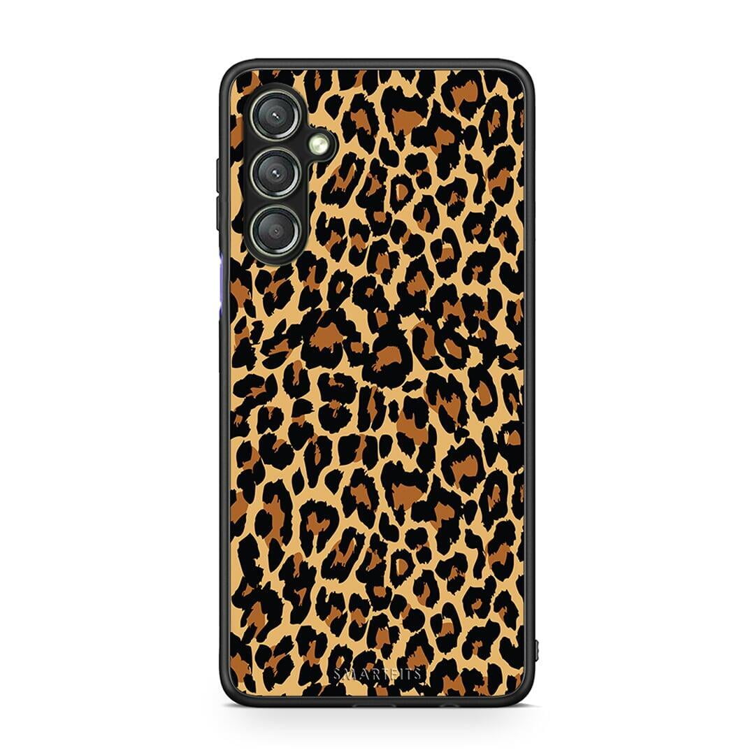 Θήκη Samsung Galaxy A24 4G Animal Leopard από τη Smartfits με σχέδιο στο πίσω μέρος και μαύρο περίβλημα | Samsung Galaxy A24 4G Animal Leopard Case with Colorful Back and Black Bezels