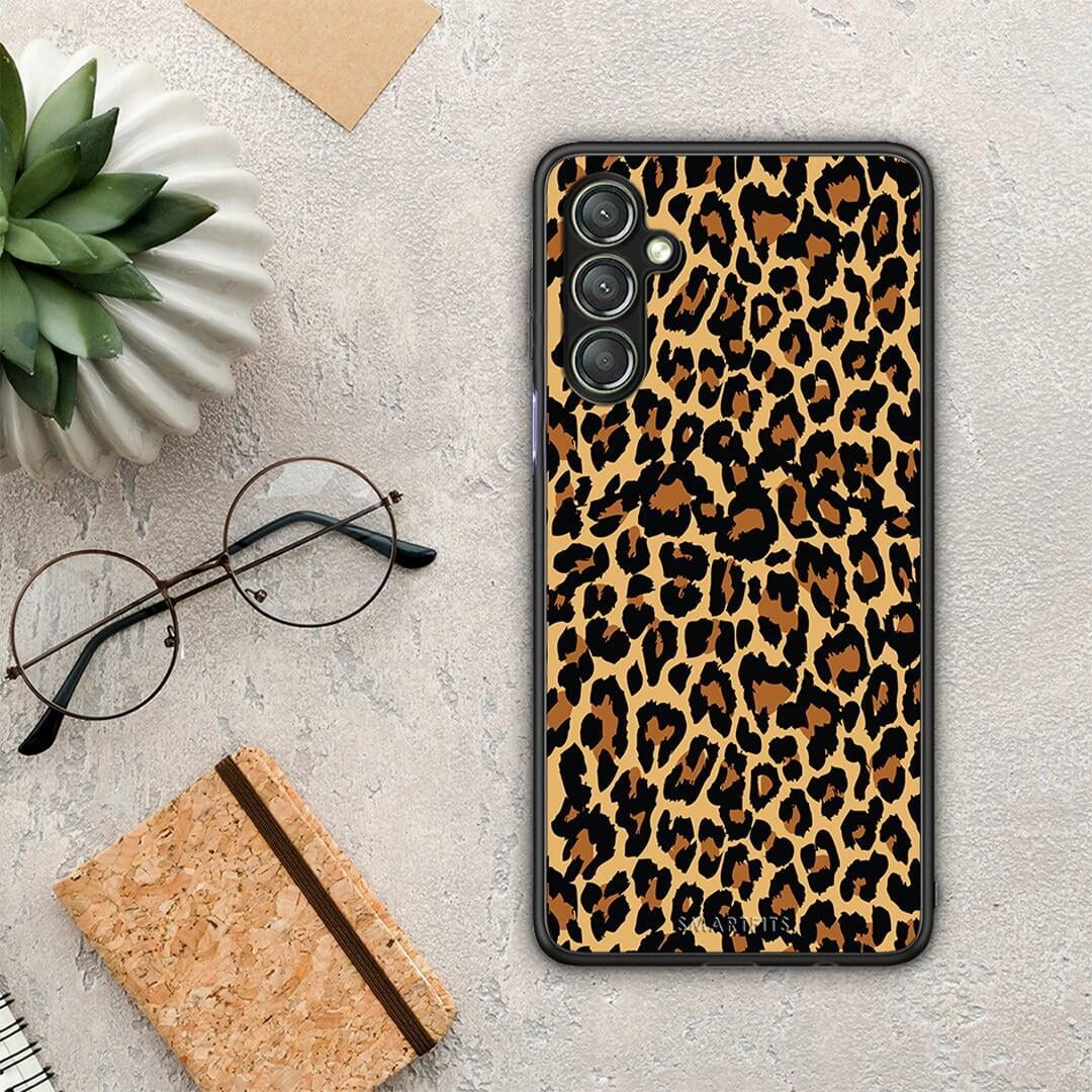 Θήκη Samsung Galaxy A24 4G Animal Leopard από τη Smartfits με σχέδιο στο πίσω μέρος και μαύρο περίβλημα | Samsung Galaxy A24 4G Animal Leopard Case with Colorful Back and Black Bezels