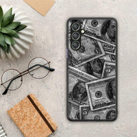 Thumbnail for Θήκη Samsung Galaxy A24 4G Money Dollars από τη Smartfits με σχέδιο στο πίσω μέρος και μαύρο περίβλημα | Samsung Galaxy A24 4G Money Dollars Case with Colorful Back and Black Bezels