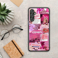 Thumbnail for Θήκη Samsung Galaxy A24 4G Pink Love από τη Smartfits με σχέδιο στο πίσω μέρος και μαύρο περίβλημα | Samsung Galaxy A24 4G Pink Love Case with Colorful Back and Black Bezels