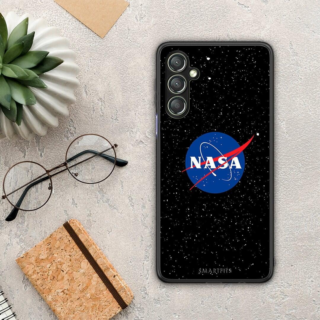 Θήκη Samsung Galaxy A24 4G PopArt NASA από τη Smartfits με σχέδιο στο πίσω μέρος και μαύρο περίβλημα | Samsung Galaxy A24 4G PopArt NASA Case with Colorful Back and Black Bezels
