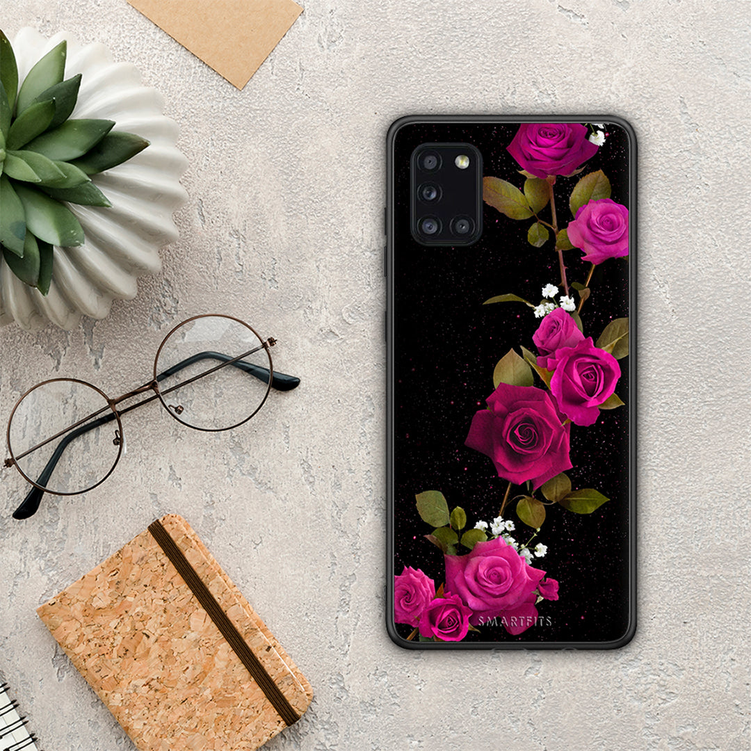 Flower Red Roses - Samsung Galaxy A31 θήκη