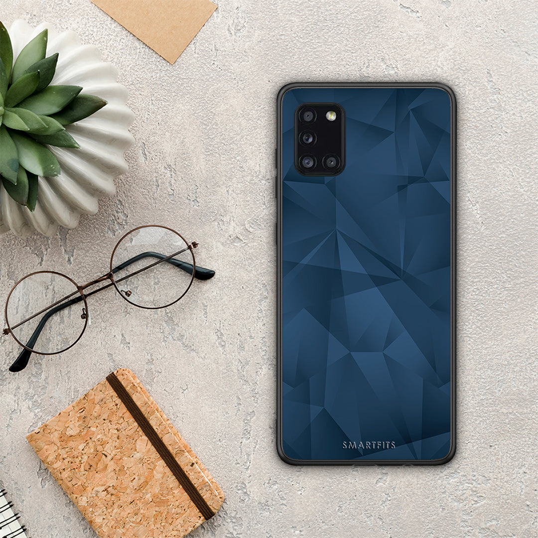 Geometric Blue Abstract - Samsung Galaxy A31 θήκη