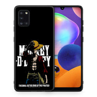 Thumbnail for Θήκη Samsung Galaxy A31 Pirate King από τη Smartfits με σχέδιο στο πίσω μέρος και μαύρο περίβλημα | Samsung Galaxy A31 Pirate King case with colorful back and black bezels