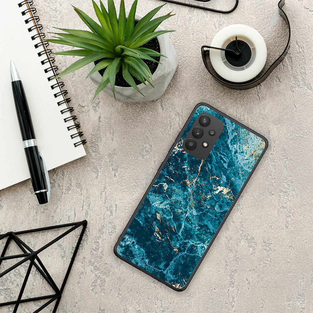 Marble Blue - Samsung Galaxy A32 4G θήκη