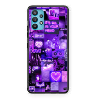 Thumbnail for Samsung Galaxy A32 5G Collage Stay Wild Θήκη Αγίου Βαλεντίνου από τη Smartfits με σχέδιο στο πίσω μέρος και μαύρο περίβλημα | Smartphone case with colorful back and black bezels by Smartfits
