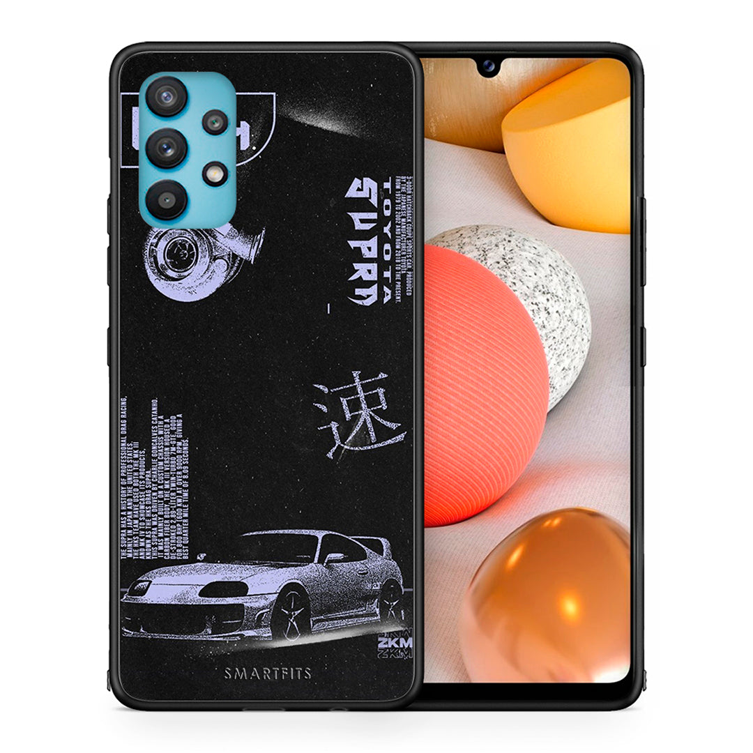 Θήκη Αγίου Βαλεντίνου Samsung Galaxy A32 5G Tokyo Drift από τη Smartfits με σχέδιο στο πίσω μέρος και μαύρο περίβλημα | Samsung Galaxy A32 5G Tokyo Drift case with colorful back and black bezels