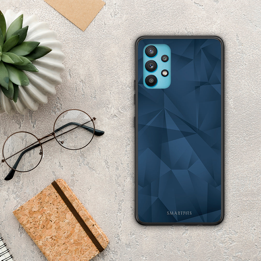Geometric Blue Abstract - Samsung Galaxy A32 5G θήκη