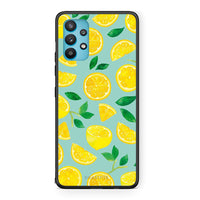 Thumbnail for Samsung Galaxy A32 5G  Lemons θήκη από τη Smartfits με σχέδιο στο πίσω μέρος και μαύρο περίβλημα | Smartphone case with colorful back and black bezels by Smartfits
