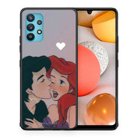 Thumbnail for Θήκη Αγίου Βαλεντίνου Samsung Galaxy A32 5G Mermaid Love από τη Smartfits με σχέδιο στο πίσω μέρος και μαύρο περίβλημα | Samsung Galaxy A32 5G Mermaid Love case with colorful back and black bezels