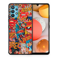Thumbnail for Θήκη Samsung Galaxy A32 5G  PopArt OMG από τη Smartfits με σχέδιο στο πίσω μέρος και μαύρο περίβλημα | Samsung Galaxy A32 5G  PopArt OMG case with colorful back and black bezels