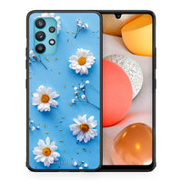 Thumbnail for Θήκη Samsung Galaxy A32 5G  Real Daisies από τη Smartfits με σχέδιο στο πίσω μέρος και μαύρο περίβλημα | Samsung Galaxy A32 5G  Real Daisies case with colorful back and black bezels