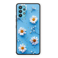Thumbnail for Samsung Galaxy A32 5G  Real Daisies θήκη από τη Smartfits με σχέδιο στο πίσω μέρος και μαύρο περίβλημα | Smartphone case with colorful back and black bezels by Smartfits