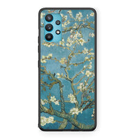 Thumbnail for Samsung Galaxy A32 5G  White Blossoms θήκη από τη Smartfits με σχέδιο στο πίσω μέρος και μαύρο περίβλημα | Smartphone case with colorful back and black bezels by Smartfits