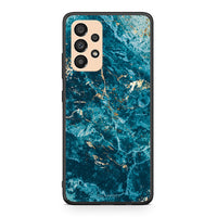 Thumbnail for Samsung A33 5G Marble Blue θήκη από τη Smartfits με σχέδιο στο πίσω μέρος και μαύρο περίβλημα | Smartphone case with colorful back and black bezels by Smartfits