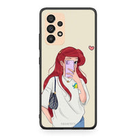 Thumbnail for Samsung A33 5G Walking Mermaid Θήκη από τη Smartfits με σχέδιο στο πίσω μέρος και μαύρο περίβλημα | Smartphone case with colorful back and black bezels by Smartfits