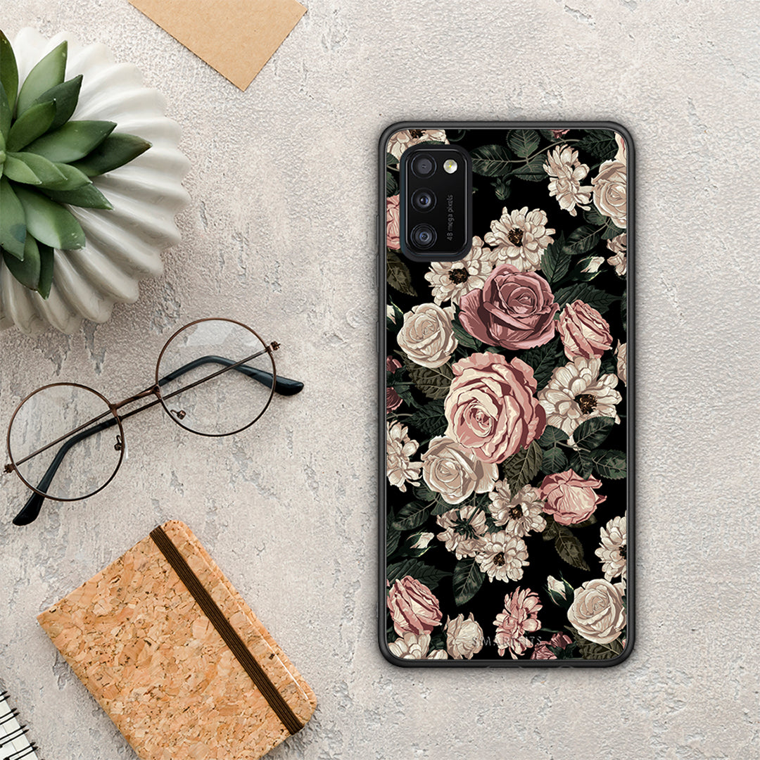 Flower Wild Roses - Samsung Galaxy A41 θήκη