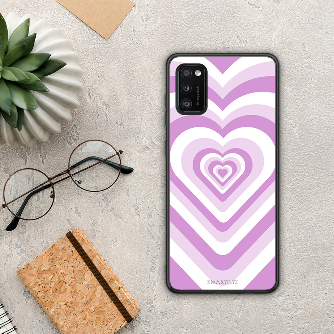 Lilac Hearts - Samsung Galaxy A41 θήκη