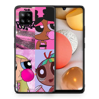 Thumbnail for Θήκη Αγίου Βαλεντίνου Samsung Galaxy A42 Bubble Girls από τη Smartfits με σχέδιο στο πίσω μέρος και μαύρο περίβλημα | Samsung Galaxy A42 Bubble Girls case with colorful back and black bezels