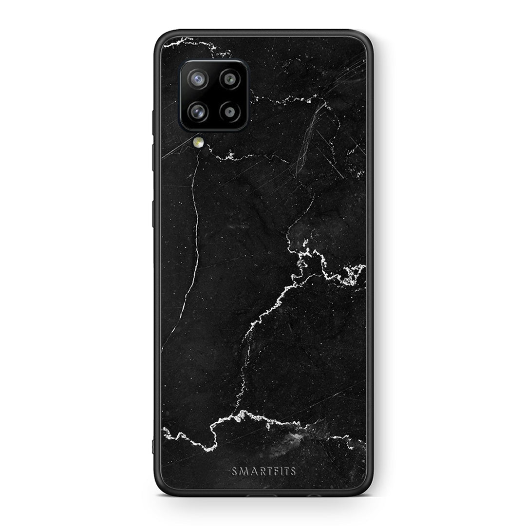 Θήκη Samsung Galaxy A42 Marble Black από τη Smartfits με σχέδιο στο πίσω μέρος και μαύρο περίβλημα | Samsung Galaxy A42 Marble Black case with colorful back and black bezels
