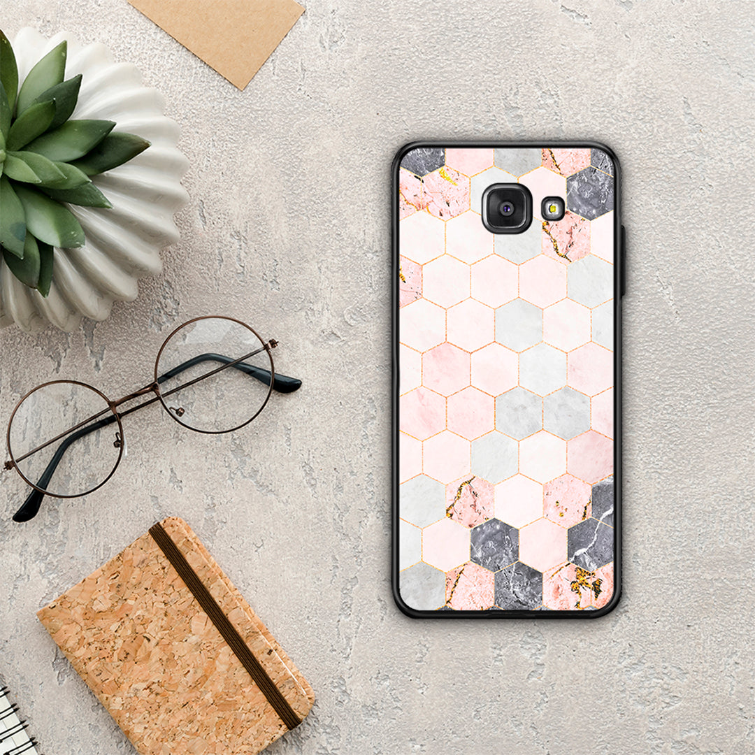 Marble Hexagon Pink - Samsung Galaxy A5 2017 θήκη