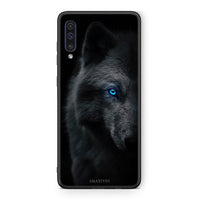 Thumbnail for samsung a50 Dark Wolf θήκη από τη Smartfits με σχέδιο στο πίσω μέρος και μαύρο περίβλημα | Smartphone case with colorful back and black bezels by Smartfits