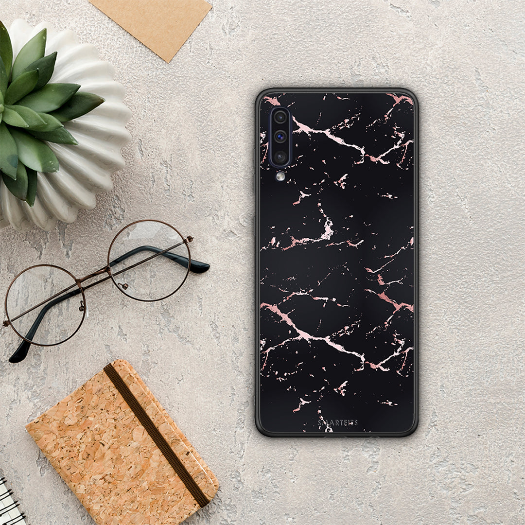 Marble Black Rosegold - Samsung Galaxy A50 / A30s θήκη