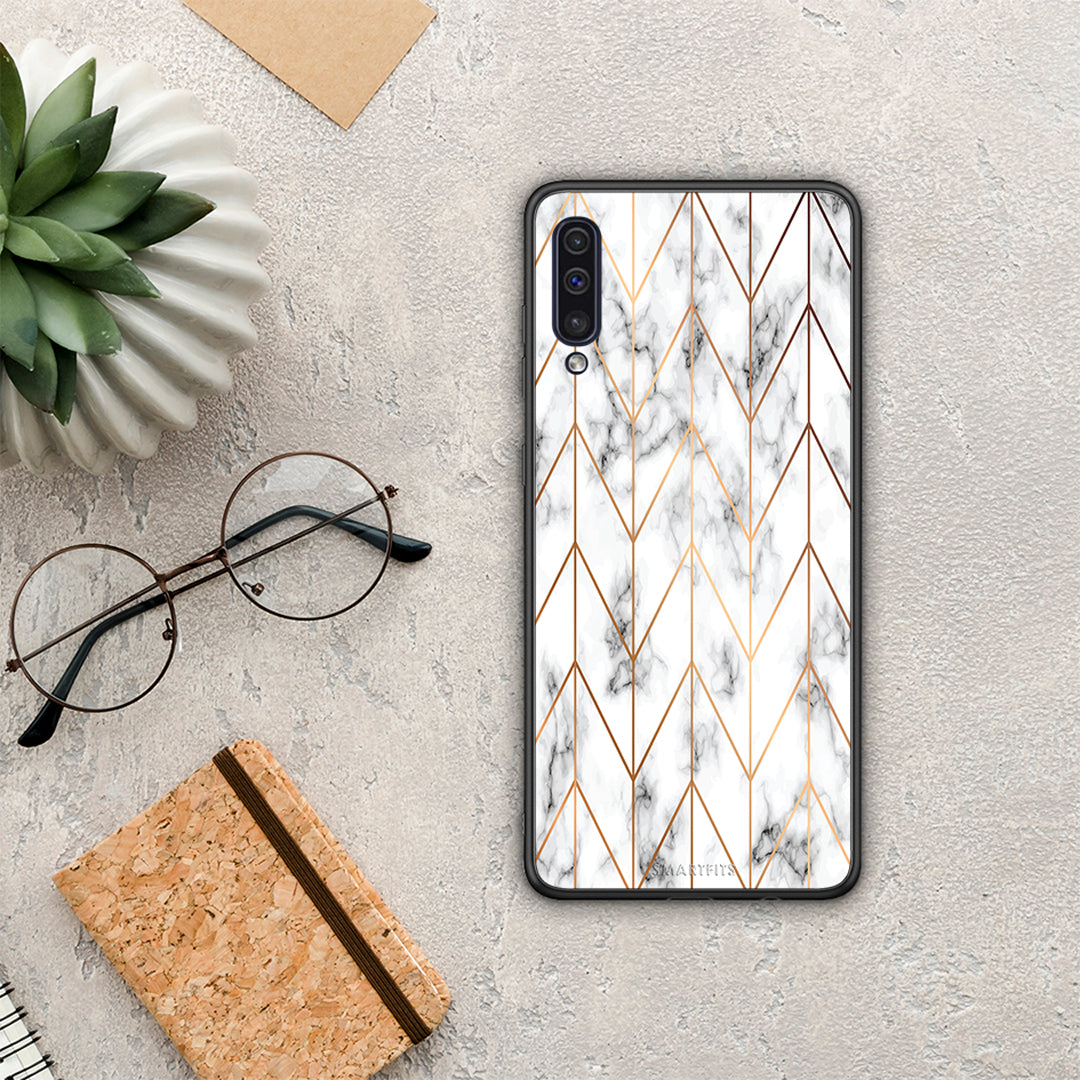 Marble Gold Geometric - Samsung Galaxy A50 / A30s θήκη