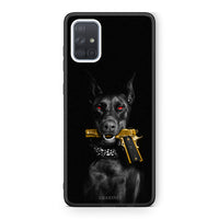Thumbnail for Samsung A51 Golden Gun Θήκη Αγίου Βαλεντίνου από τη Smartfits με σχέδιο στο πίσω μέρος και μαύρο περίβλημα | Smartphone case with colorful back and black bezels by Smartfits
