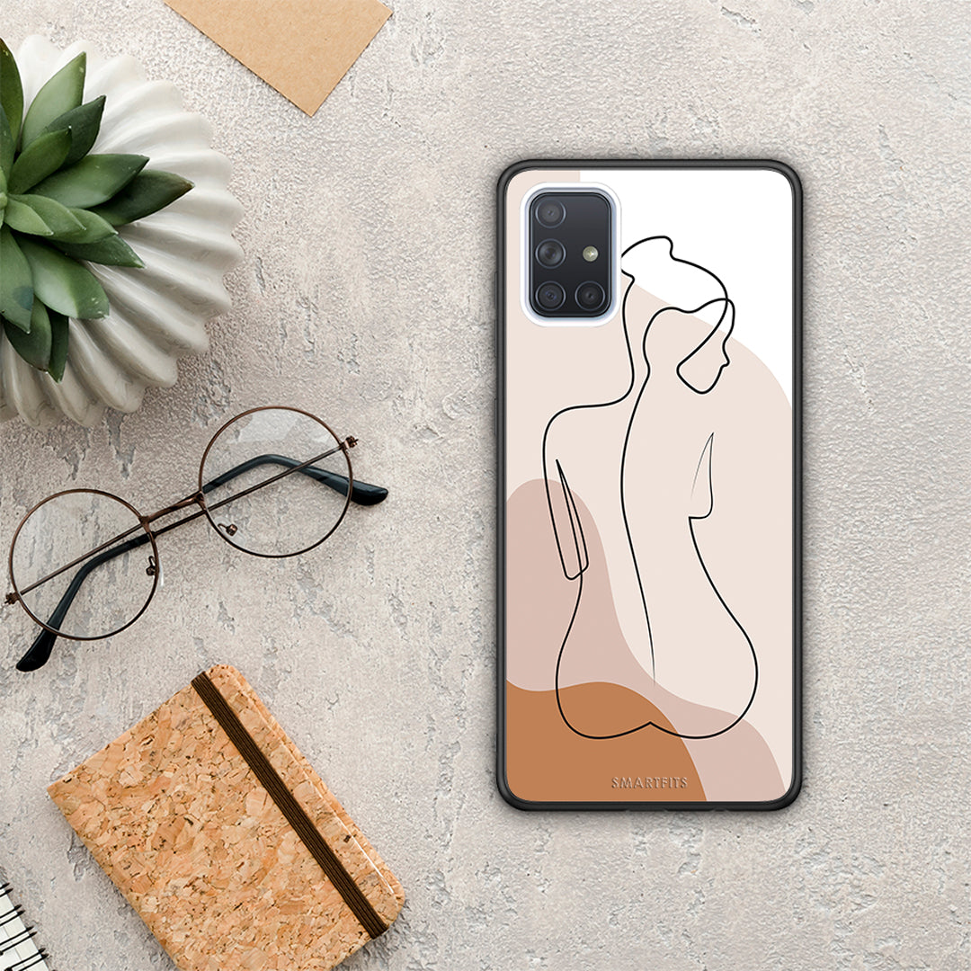 LineArt Woman - Samsung Galaxy A51 θήκη