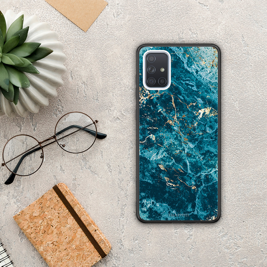Marble Blue - Samsung Galaxy A51 θήκη