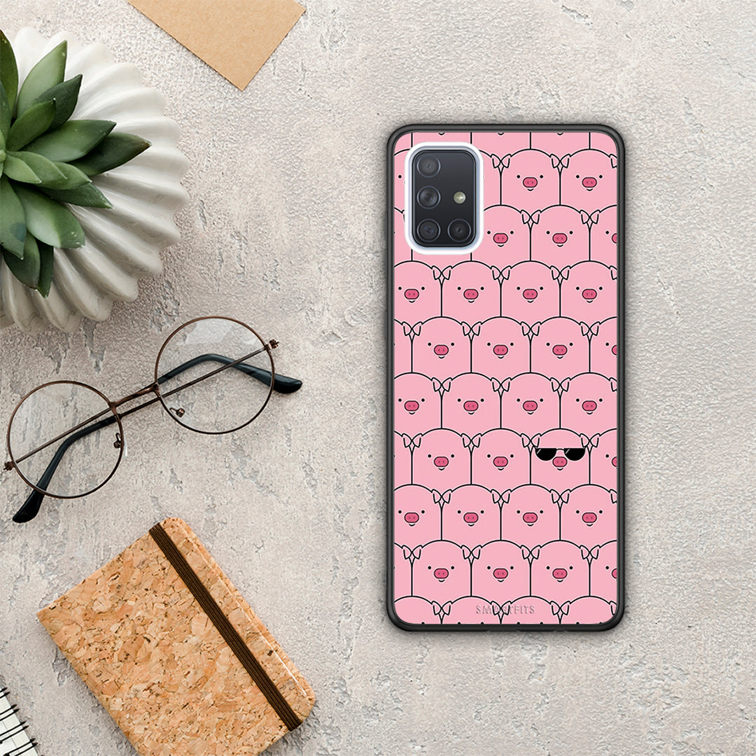 Pig Glasses - Samsung Galaxy A51 θήκη