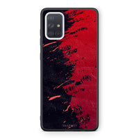 Thumbnail for Samsung A71 Red Paint Θήκη Αγίου Βαλεντίνου από τη Smartfits με σχέδιο στο πίσω μέρος και μαύρο περίβλημα | Smartphone case with colorful back and black bezels by Smartfits