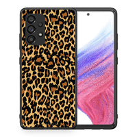 Thumbnail for Θήκη Samsung A53 5G Leopard Animal από τη Smartfits με σχέδιο στο πίσω μέρος και μαύρο περίβλημα | Samsung A53 5G Leopard Animal case with colorful back and black bezels
