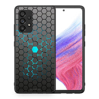 Thumbnail for Θήκη Samsung A53 5G Hexagonal Geometric από τη Smartfits με σχέδιο στο πίσω μέρος και μαύρο περίβλημα | Samsung A53 5G Hexagonal Geometric case with colorful back and black bezels