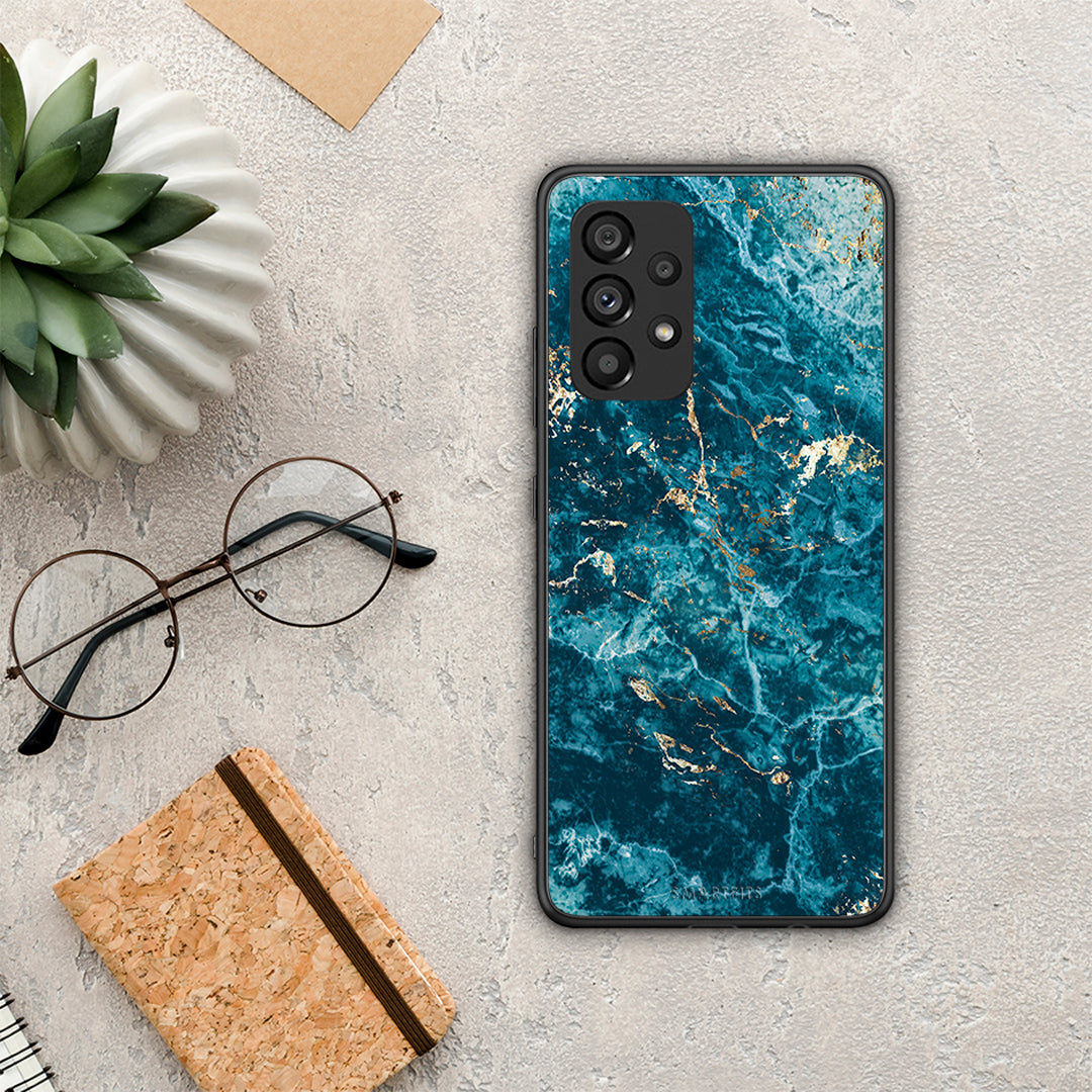 Marble Blue - Samsung Galaxy A53 5G θήκη