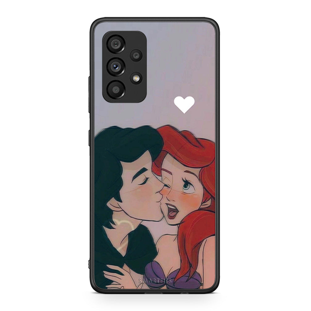 Samsung A53 5G Mermaid Love Θήκη Αγίου Βαλεντίνου από τη Smartfits με σχέδιο στο πίσω μέρος και μαύρο περίβλημα | Smartphone case with colorful back and black bezels by Smartfits