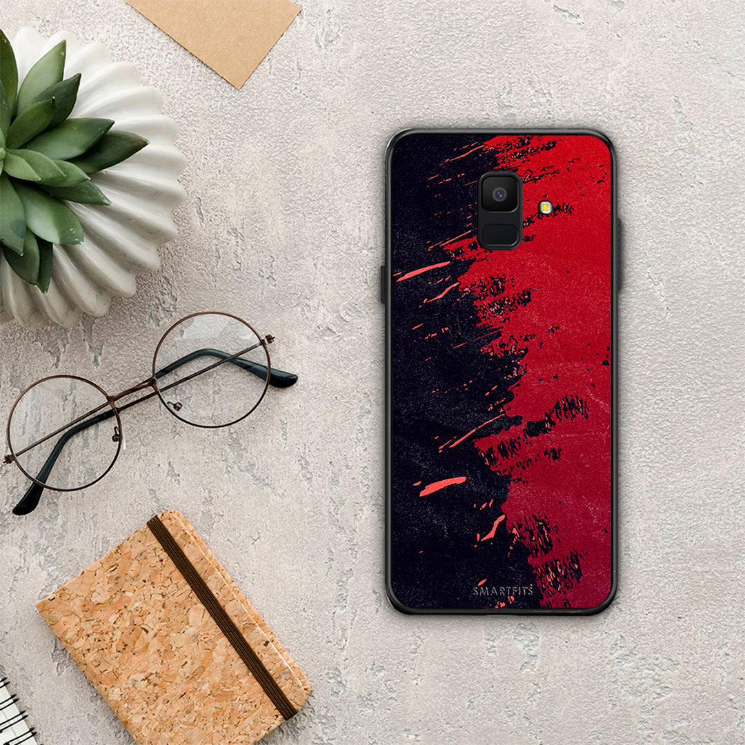 Red Paint - Samsung Galaxy A6 2018 θήκη