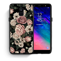 Thumbnail for Θήκη Samsung A6 2018 Wild Roses Flower από τη Smartfits με σχέδιο στο πίσω μέρος και μαύρο περίβλημα | Samsung A6 2018 Wild Roses Flower case with colorful back and black bezels