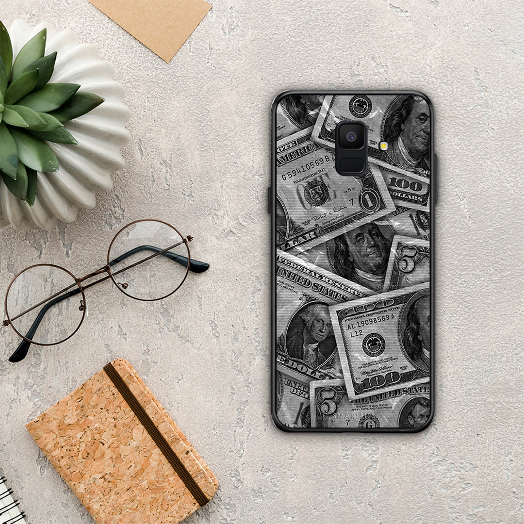 Money Dollars - Samsung Galaxy A6 2018 θήκη