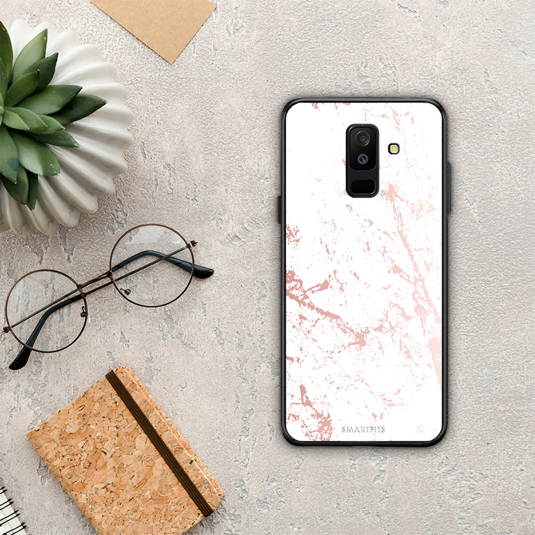 Marble Pink Splash - Samsung Galaxy A6+ 2018 θήκη