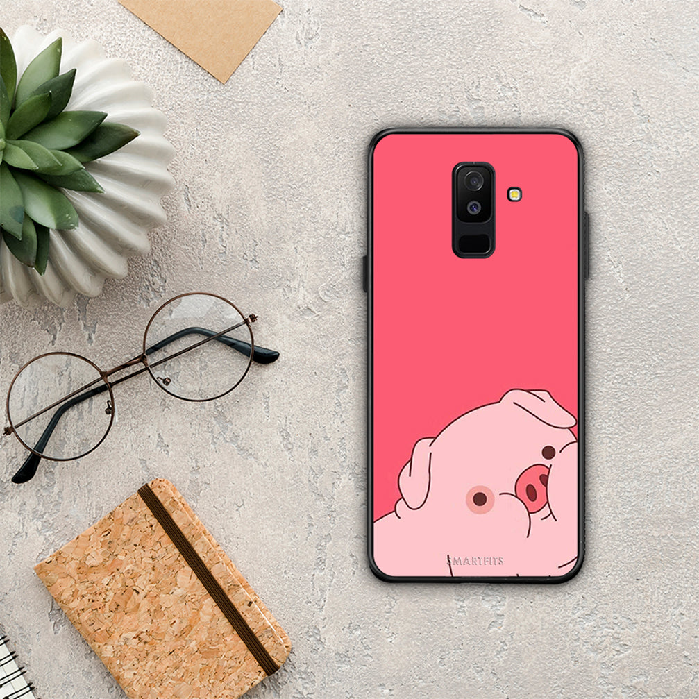 Pig Love 1 - Samsung Galaxy A6+ 2018 θήκη