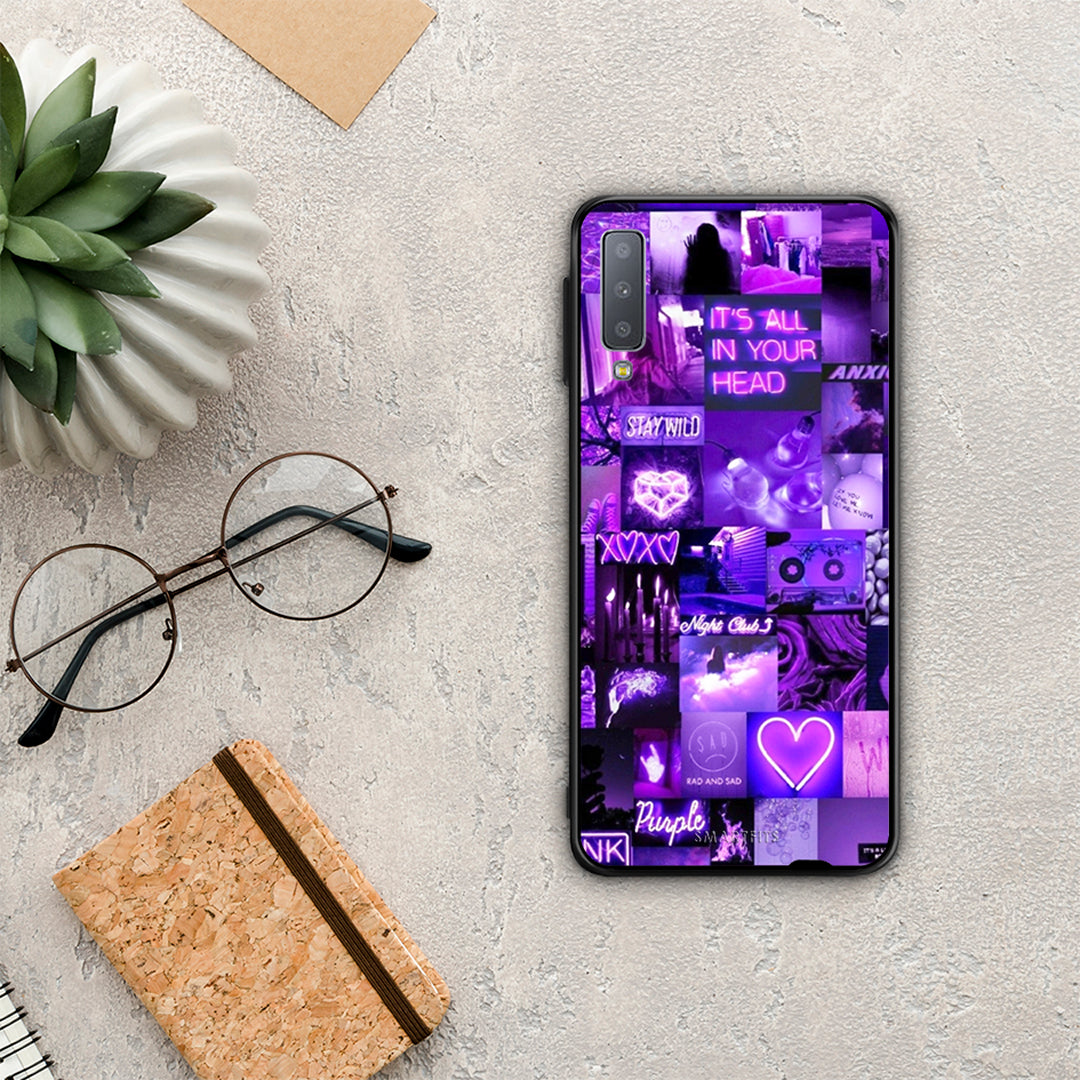 Collage Stay Wild - Samsung Galaxy A7 2018 θήκη