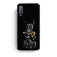 Thumbnail for samsung A7 Golden Gun Θήκη Αγίου Βαλεντίνου από τη Smartfits με σχέδιο στο πίσω μέρος και μαύρο περίβλημα | Smartphone case with colorful back and black bezels by Smartfits