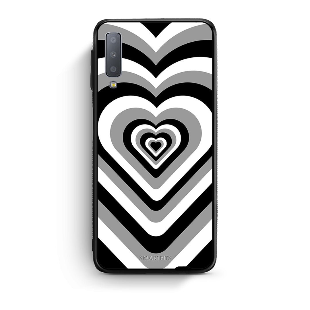 samsung A7 Black Hearts θήκη από τη Smartfits με σχέδιο στο πίσω μέρος και μαύρο περίβλημα | Smartphone case with colorful back and black bezels by Smartfits